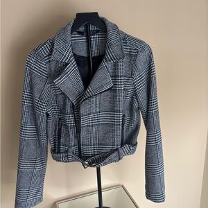 Stoosh Black and White Checkered Blazer